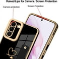thumbnail image 3 of Galaxy S21 5G Luxury Electroplated Case with Strap Love Heart Plating Gold Bumper Cover for Women Girls Anti-Scratch Shockproof Back Phone Case for Samsung Galaxy S21 5G 6.2 Inch, 3 of 6