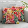 thumbnail image 3 of Summer Pillow Covers Set of - Throw Pillow Covers, Outdoor Decorative Pillows, Fresh Flowers Market Farmhouse Throw Pillows, Cushion Case Decor for Home Sofa, Pink, 3 of 5