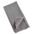 thumbnail image 4 of SARO 13009.GY20S Serviettes Carrées à Franges Design Lavé à la Pierre Gris - Ensemble de 4, 4 of 4