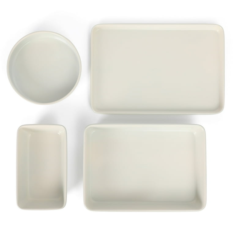 Martha Stewart 4-Piece Non-Stick Aluminum Bakeware Set - Loaf Pan, Cake Pan, Baker & Cookie Sheet