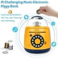 thumbnail image 2 of Electronic Money Box Children's Egg Appearance Music Fingerprint Sensor Piggy Bank,Coin Can Be Rotated,Notes And Coins Can Be Supported,Kawaii Children Piggy Bank(Without Batteries), 2 of 5