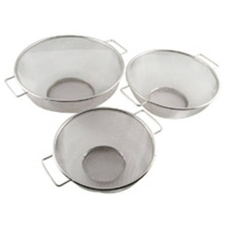3 Piece Strainer Set - 3-Piece Mesh Colander