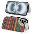 thumbnail image 4 of Compatible with iPhone 11 12 13 mini 14 15 16 Pro Max Plus Wallet Case with Card Holder, PU Leather Kickstand Card Slots Case ( Mexican BOHO Strips, iPhone 14), 4 of 7