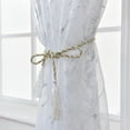 thumbnail image 4 of Marble Embroidered Sheer Curtains 2 Panels Set Bedroom Living Room Semi Sheer Curtains Golden Silver Marble Pattern Embroidery Drapes Rod Pocket Window Treatments,W39.4 x 78.7 inch, 4 of 6