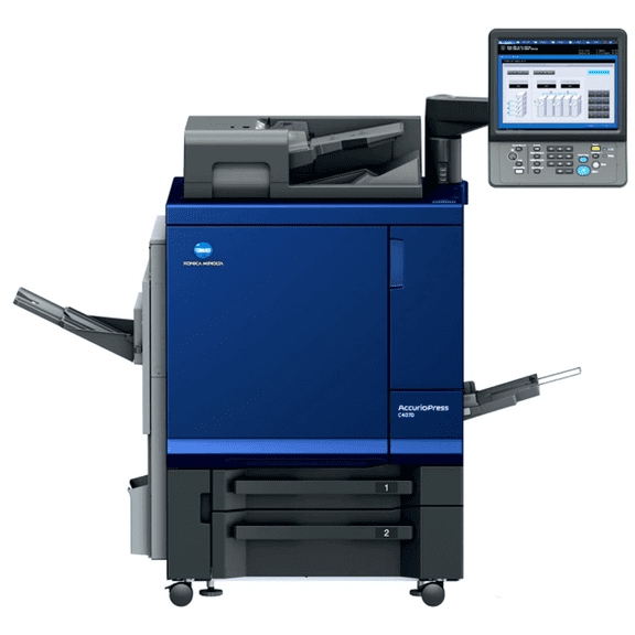 Restored Konica Minolta AccurioPress C3070 Color Laser Multifunction Printer Copier Scanner 70 PPM Duplex Network Production Press