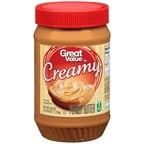 Great Value Creamy Peanut Butter, 40 ounces