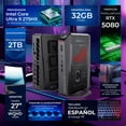 thumbnail image 2 of Computadora Escritorio Mini PC Gamer IA ASUS ROG NUC 2025 NVIDIA GeForce RTX 5080 Intel Ultra 9 275HX 1837 TOPS 32GB DDR5 2TB M.2 Monitor 27 180Hz 1ms WiFi 7 BT 5.4 W11H-I Gaming profesional, 2 of 6
