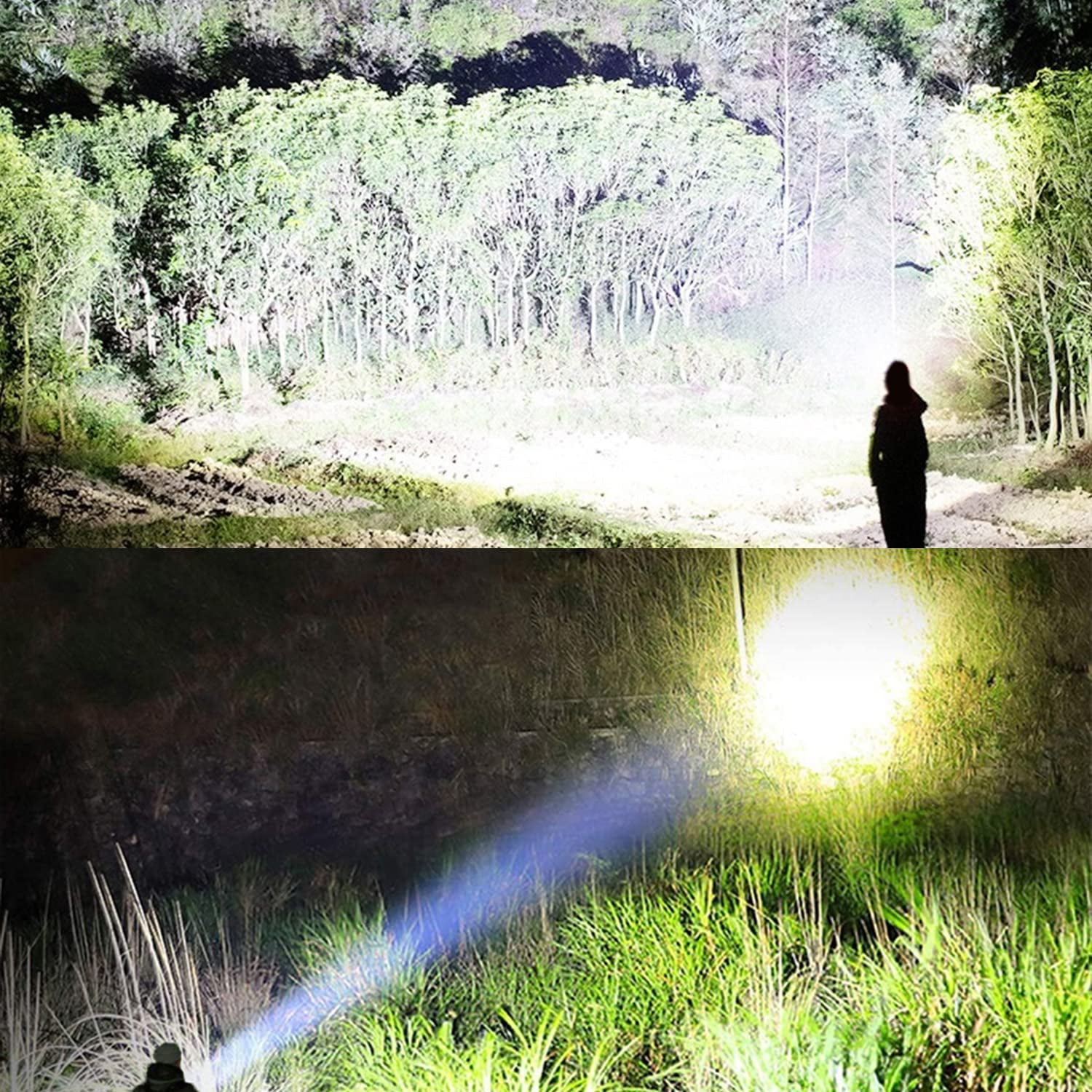 Mapskey 100000 High Lumens Flashlights,Usb Rechargeable Powerful Waterproof Super Very Bright Lighting