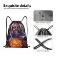 thumbnail image 4 of Zufioo Chucky Print Sports Cinch Sack Gym String Bags Machine Washable Heavy Duty String Backpack for Men Women-Medium, 4 of 6