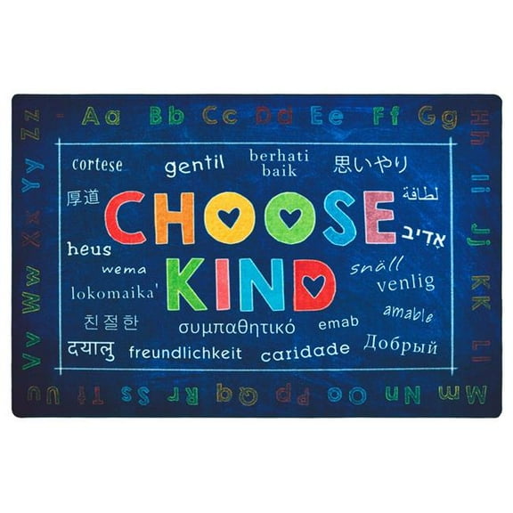 Carpets for Kids 62618 8 x 12 ft. Rectangle Choose Kind Rug, Blue