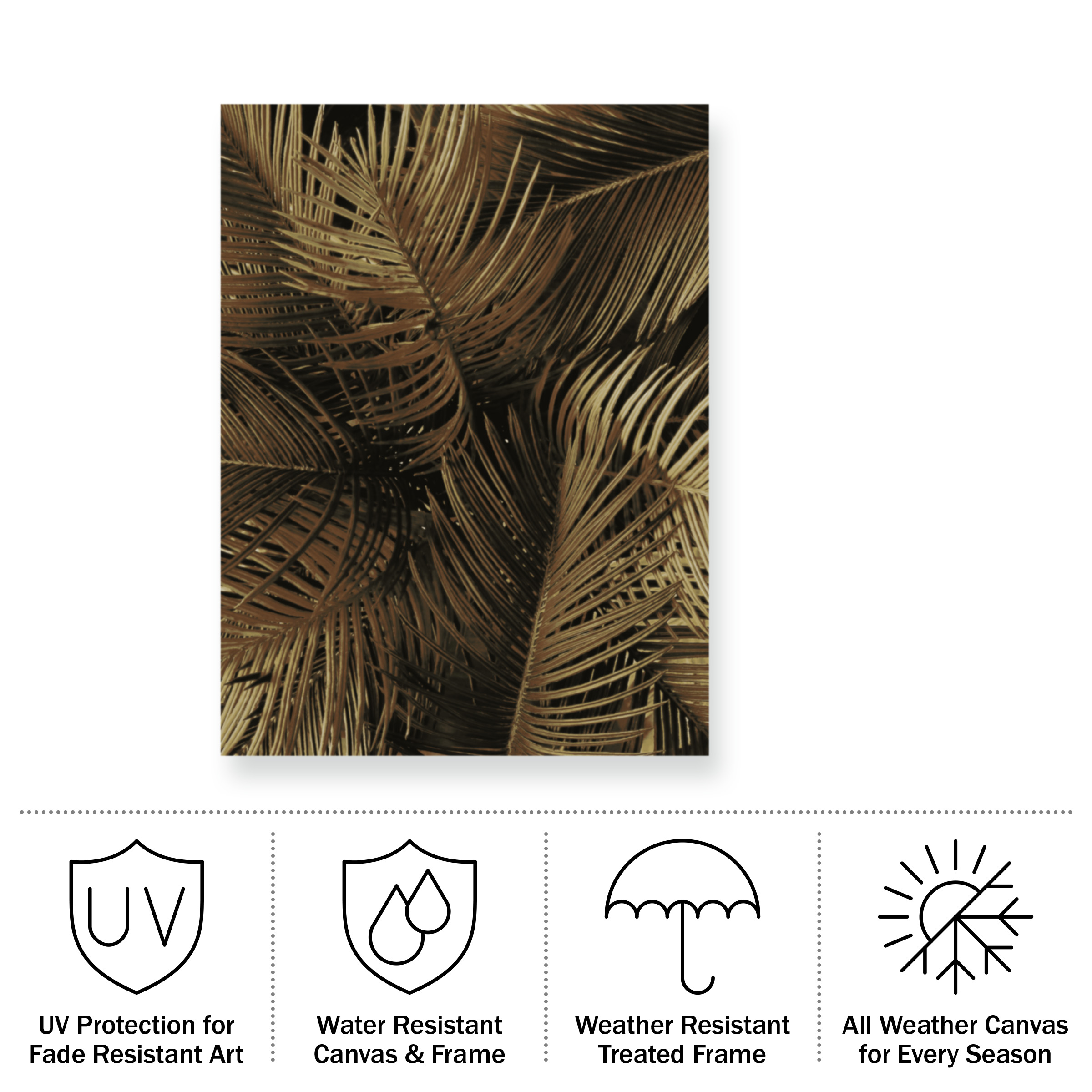 Design Fabrikken 'Golden Palm 2 Fabrikken' Outdoor Canvas