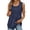 z-260618-1-BU2, variant on Female Tank Top for Women with Built in Bra Plus Size Womens White Tank Top Loose Ladies' Fashion Casual Summer Women's Clothing V Neck Tailcoat Sleeveless Solid Color Vest T Shirt Vest Suspender S