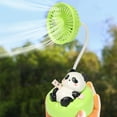 thumbnail image 4 of Panda-Shaped Desktop Fan, USB Rechargeable 3-Speed, Portable Mini Fan for School/Home, Lightweight Cooling, Quiet Operation, Decorative Office/Bedroom Air Circulator, 4 of 6