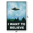 thumbnail image 3 of I Want To Believe - Framed TV Show Poster (Ufo / X-Files) (Size: 25" X 37") (Black Aluminum Frame), 3 of 6