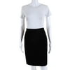 Pre-owned|Escada Womens Velvet Pencil Skirt Black Cotton Size EUR 40