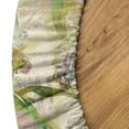 thumbnail image 5 of Ambesonne Nature Themed Fitted Round Tablecloth, Spring Butterfly Bees, 36"- 40" Diameter, Cream Mustard Blue Violet, 5 of 5