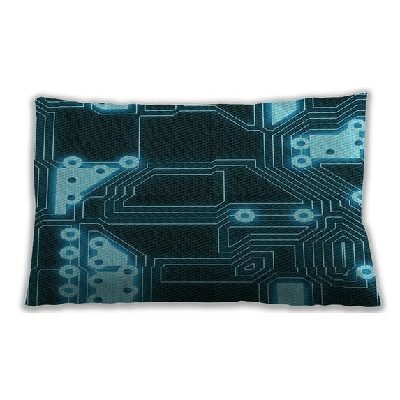 Ahgly Company Outdoor Rectangular Contemporary Lumbar Throw Pillow, 13 inch by 19 inch
