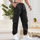 thumbnail image 4 of Ceisia Men's Slim Jogger Minimalist Gift Casual Sports Pants Soft Elastic Leather Label Decor Multi-Color, 4 of 9
