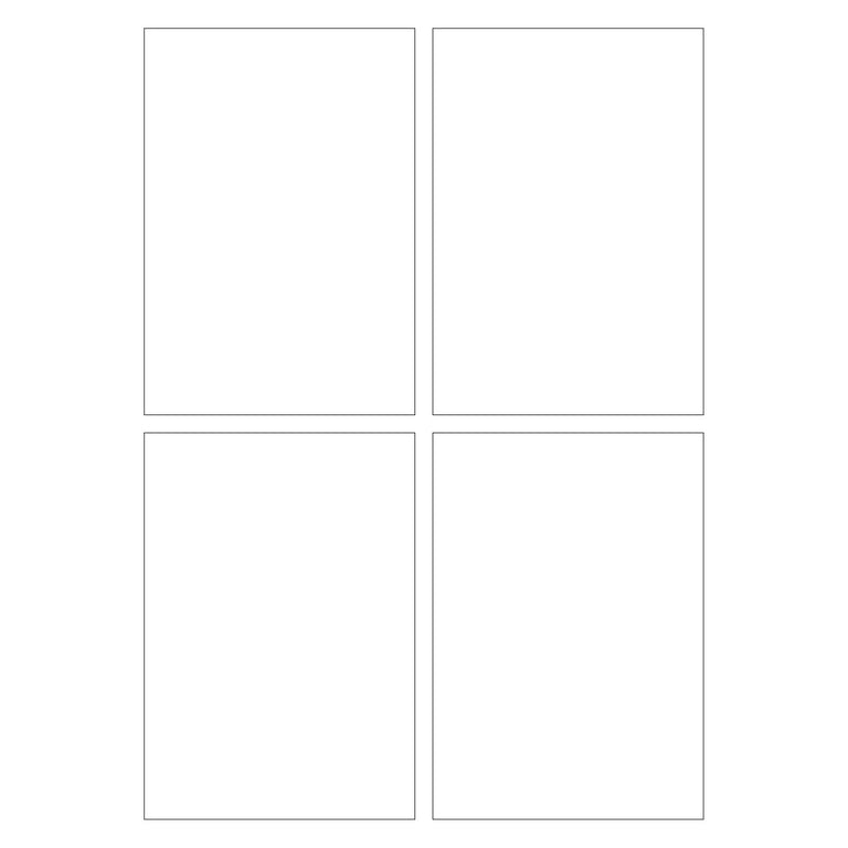 Hello Hobby Blank Reusable Plastic Stencils, Create Your Own Designs, Blank, 4 Sheets, .18mm Thick, 7” x 10”