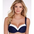 thumbnail image 3 of Panache NAVY/WHITE Portofino Balconnet Bikini Swim Top, US 30DDD/F, UK 30E, 3 of 5