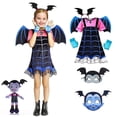 thumbnail image 1 of Vestido de Cosplay de Vampirina para niñas, vestido de princesa para niños, disfraz de Navidad y Halloween, disfraz de fiesta de Carnaval para niños, disfraz de vampiro, 1 of 1