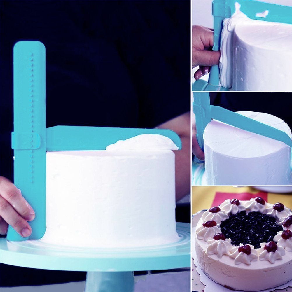 Cottcuboaba Cake Scraper Smoother Adjustable Fondant