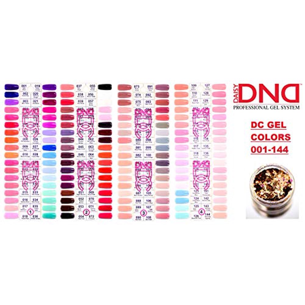 DND DC Collection Daisy Nail Color Swatches 14, Gel Polish Colors