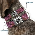 thumbnail image 2 of Buckle-Down Pet Collar, Dog Collar Metal Seatbelt Buckle, Hunting Camo Pinks, 15 to 24 Inches 1.0 Inch Wide, 2 of 8