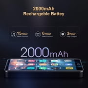 80GB MP3 Player with Bluetooth and WiFi, 4 Touchscreen MP3 MP4 Player with Deezer, Audible, Android Music Player with Speaker, FM Radio, Sound Recorder, up to 512GB