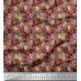 thumbnail image 1 of Soimoi Cotton Voile Fabric Swirl,Leaves & Rose Floral Decor Fabric Printed Yard 42 Inch Wide, 1 of 1
