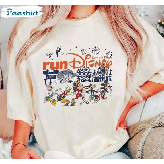 Run Disney Every Mile Is Magic Shirt, Disney World Marathon Tee
