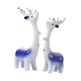 thumbnail image 4 of 2 estatuas de ciervos, figuras decorativas, colección, artesanías, adornos de mesa Azul, 4 of 9