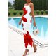 thumbnail image 3 of Vestido PRETTYGARDEN 2025 Floral Maxi con Tirantes Finos Blanco M, 3 of 8