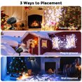 thumbnail image 5 of Proyector de luces de nieve navideñas, forma de búho, para exteriores, con LED dinámicos, para Año Nuevo, 5 of 5