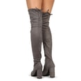 thumbnail image 4 of Women Almond Toe Chunky Over The Knee Boot 19506, 4 of 4