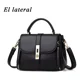 thumbnail image 1 of Negro Bolsa Mujer Impermeable Tote Crossbody Bandolera De Pu, 1 of 8