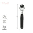 thumbnail image 3 of Kitchenaid Chrome Ice Cream Scoop in Black Soft Handle, Dishwasher Safe, 3 of 10
