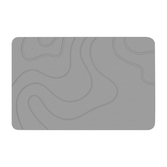 1 PC Bath Mat Non Slip Shower Mat Bath Mat,Quick Drying Floor Mat Bath Mat,Super Absorbent Bathroom Mat Bathroom Rug(15.3"×23.6",Light Gray)