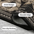 thumbnail image 4 of Garvee 8'x10' Modern Snake Printed Area Rug Washable Living Room Rug, Forest Low Pile Stain Resistant Rug Non Slip Carpet for Bedroom Dining Room, Black, 4 of 6