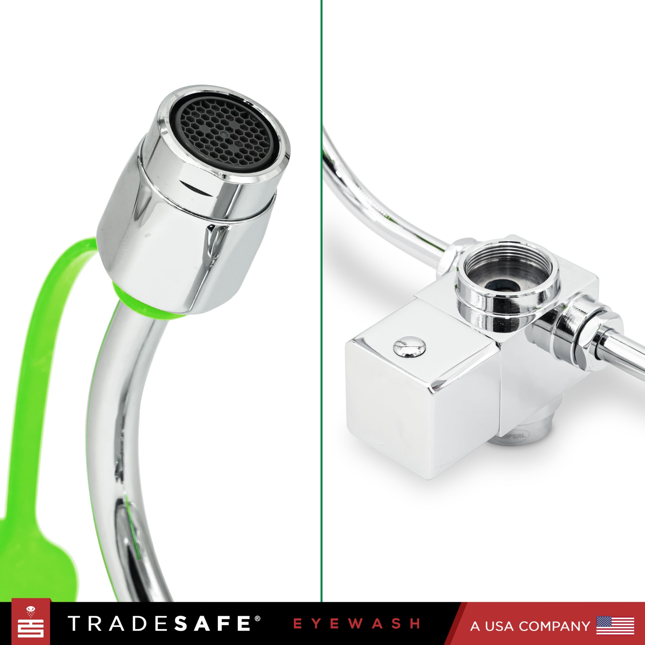 TRADESAFE Faucet Mount Eye Wash Station, Emergency Eye Wash Station OSHA Approved, ANSI Compliant