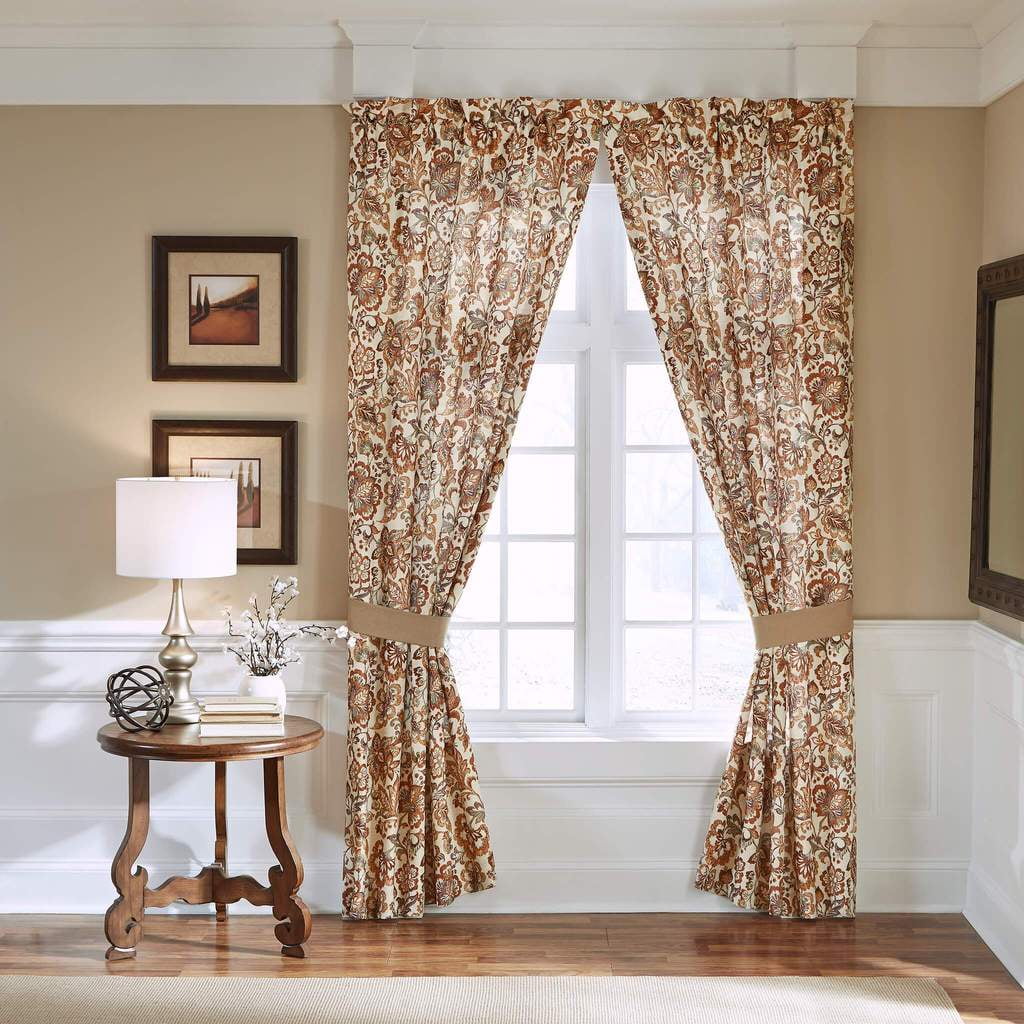 Croscill Delilah Curtain Panel Pair 95" With Spice Finish 2A0402O0