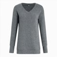 thumbnail image 4 of Towmus Long Sleeve Shirts for Women Tunic Sweaters Casual V Neck Fall Winter Fashion Clothes Basic Tees, Sizes S-2XL, 4 of 5