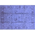 thumbnail image 1 of Ahgly Company Machine Washable Indoor Rectangle Oriental Blue Industrial Area Rugs, 7' x 9', 1 of 4