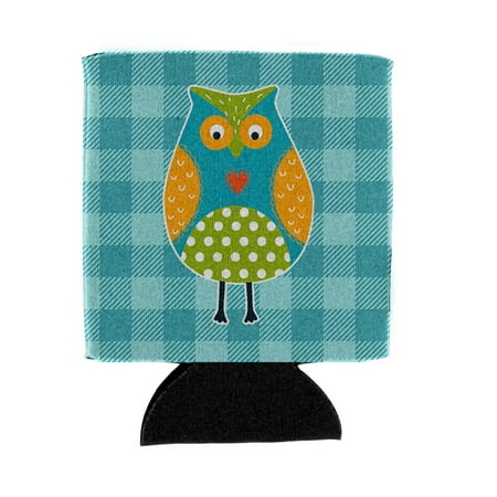 

Carolines Treasures BB6755CC Owl on Blue Plaid Can or Bottle Hugger Can Hugger multicolor