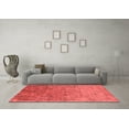 thumbnail image 3 of Ahgly Company Indoor Square Oriental Red Industrial Area Rugs, 3' Square, 3 of 4