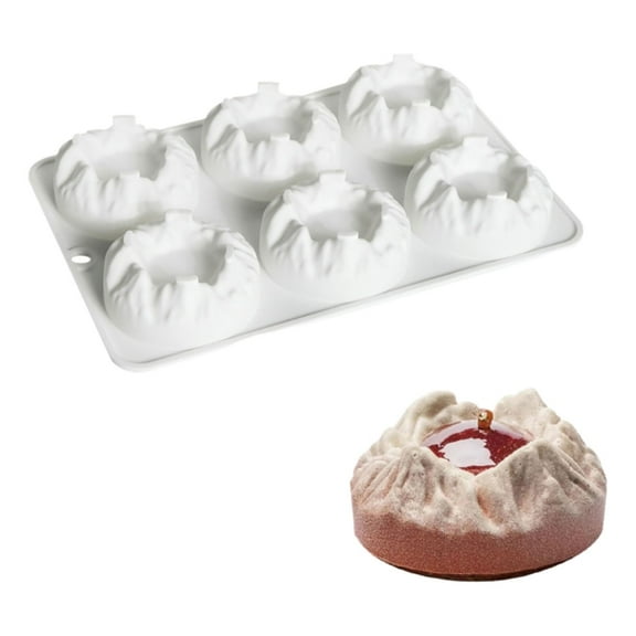 Snow Mountain Shaped Bakewares Heat Resistant Silicone Mold for Mousse Chocolate Baking Kitchen Cake Decorating Tool