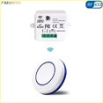 thumbnail image 1 of 433MHz Wireless Remote Control Switch Kit - 10A 250V AC Receiver with Single-Button Transmitter, CR2032 Battery Included, 50m Range, Toggle Mode Operation, Memory Function for Lamps/Sockets, 1 of 6