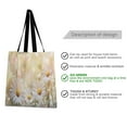 thumbnail image 2 of Canvas Tote Bag Design Print Daisy Flowers Tote, 2 of 8
