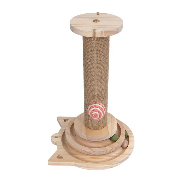 Juguete De Bola Giratoria Para Gatos, Poste Rascador Para Gatos De Construcción Robusta Para Gatitos