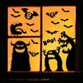 thumbnail image 5 of JIhuahe Halloween Silhouette Monster Bat Glass Window Stickers, PVC Static Cling Large Size for Festival Atmosphere Decor, Scary Outdoor Scene, 5 of 5